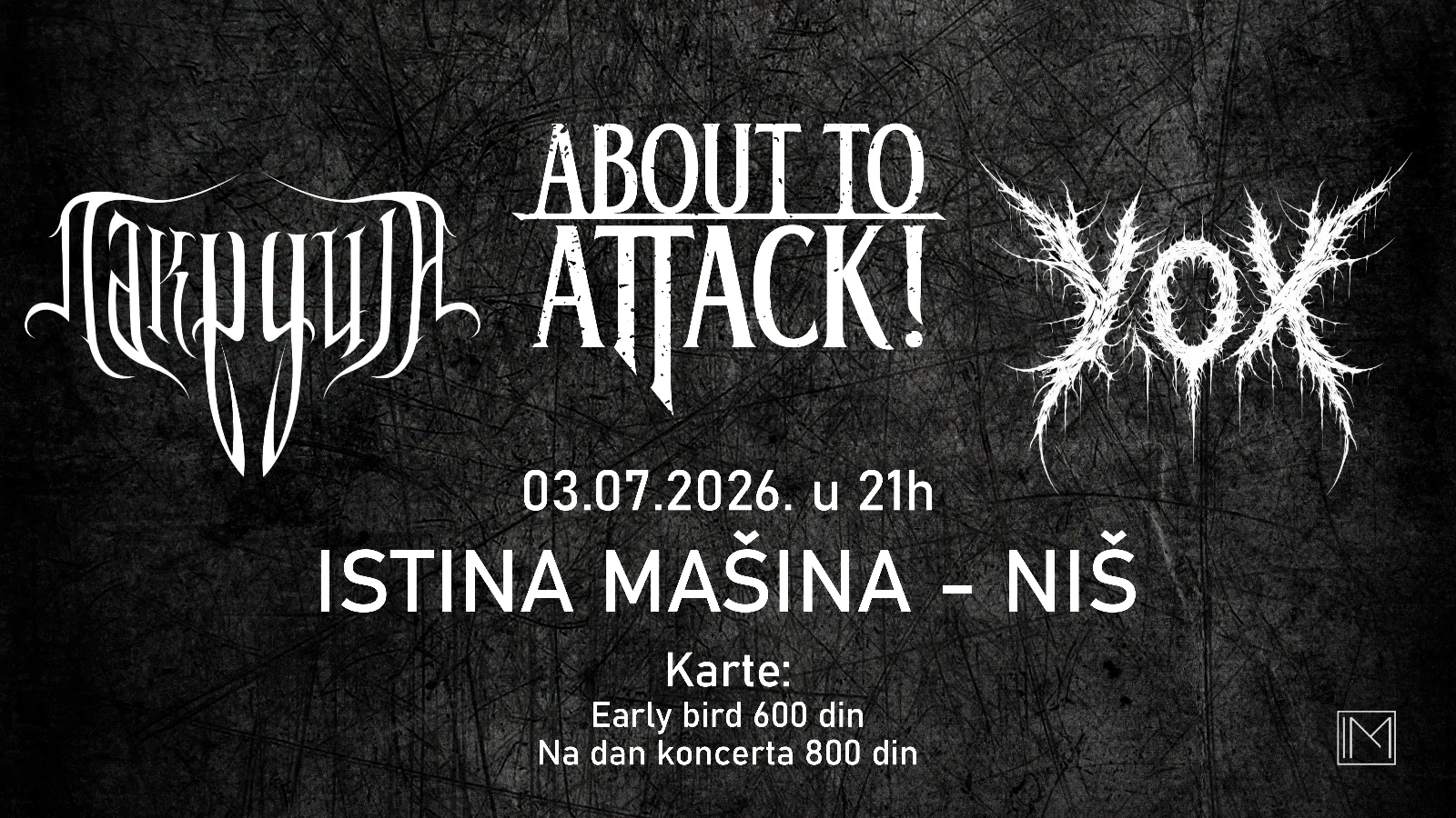 Lakrdija - About To Attack - Yox  @Istina Mašina/Niš